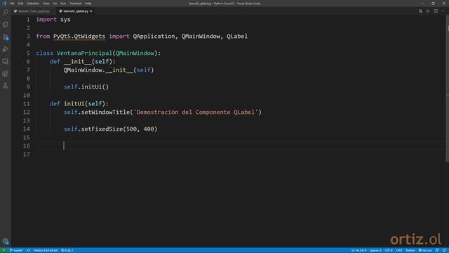 Python Curso V2: 393 Mostrar Texto Personalizado en un Componente Tipo QLabel смотреть онлайн