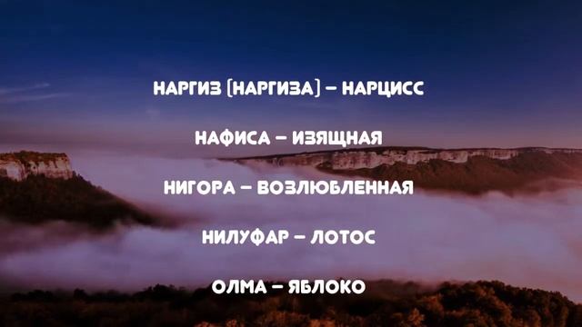 Тюркские (Узбекские) имена женские и мужские и их значения смотреть онлайн