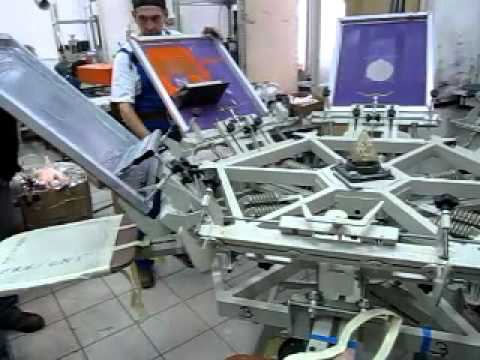Трафаретная карусель 6х6 + промежуточная сушилка - 2 смотреть онлайн