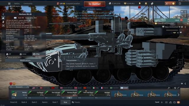 Merkava Mk.4B - Update Wind Of Change 2ⁿᵈ Dev Server - War Thunder смотреть онлайн