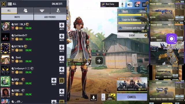 Call of duty mobile Top 5000 Ranked gameplay with GPG_HITMAN_YT live смотреть онлайн