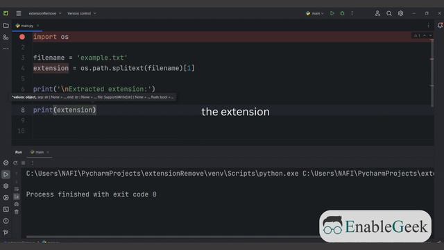 How to Remove Extension from Filename in Python смотреть онлайн