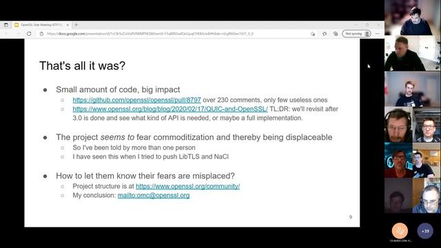 OpenSSL and QUIC Side Meeting смотреть онлайн
