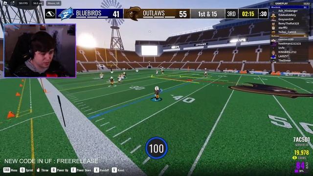 MORNING ROBLOX ULTIMATE FOOTBALL GRIND LIVE! смотреть онлайн