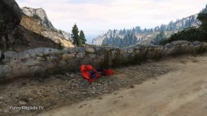 GTA 5 IRON SPIDERMAN Epic Ragdoll, Fails Ep.1 (Euphoria Physics Ragdolls)