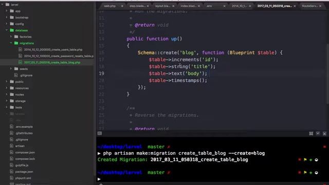 สอน Laravel 5.3 Migrations ep 4 смотреть онлайн