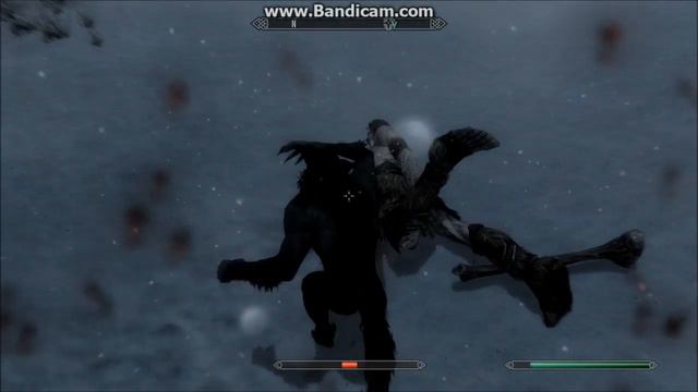 Skyrim WereWolf vs Giant!! Expert смотреть онлайн