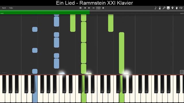 Piano tutorial - Ein Lied - Rammstein XXI Klavier смотреть онлайн