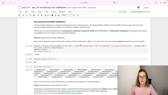 Bioinformatics Accessing NCBI databases and tools with Biopython [Entrez] смотреть онлайн
