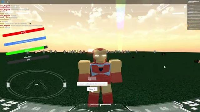 All Iron-Man functions in Avengers Testing Server | iiFearlessPro Roblox смотреть онлайн