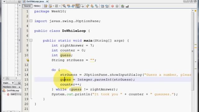 Java - DO WHILE loops смотреть онлайн