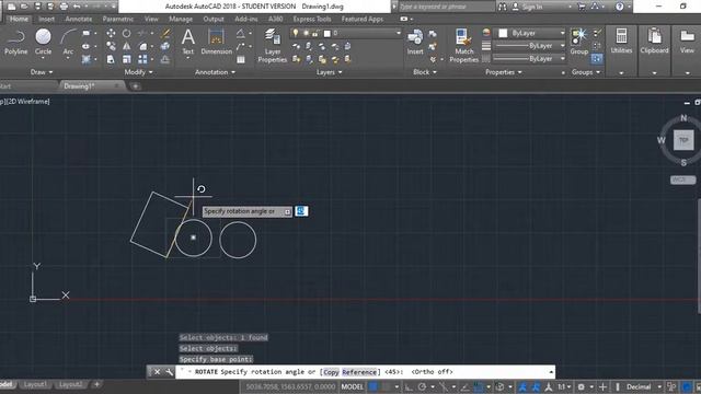 12. AutoCAD Tutorial | Move Command | Copy Command | Rotate Command смотреть онлайн