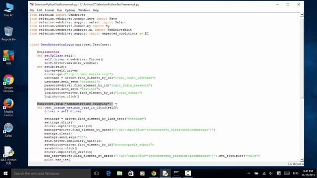 Selenium Python Webdriver Tutorial - Skip Tests смотреть онлайн