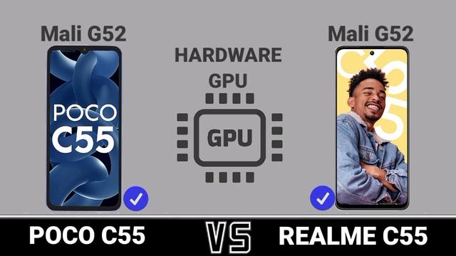 Poco C55 Vs Realme C55 . #Trakontech. смотреть онлайн