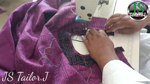 Simple Neck Design Churidar dress front patch neck work JS tailor.j Krishnagiri Rajajinagar смотреть онлайн