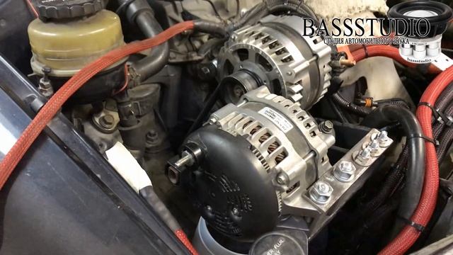 Установка двух генераторов в авто ( 500 amp ) Installing Dual Alternators смотреть онлайн
