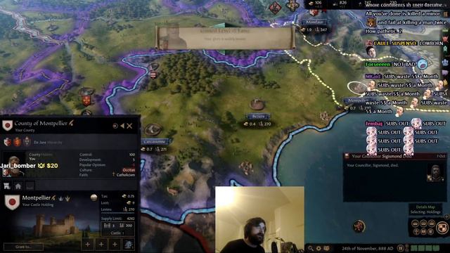 Forsen Plays Crusader Kings III - Part 4 (With Chat) смотреть онлайн