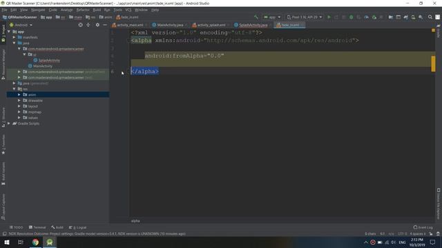 How to Create Splash Screen with Logo Animation in Android Studio | QR and Barcode Scanner | part # смотреть онлайн