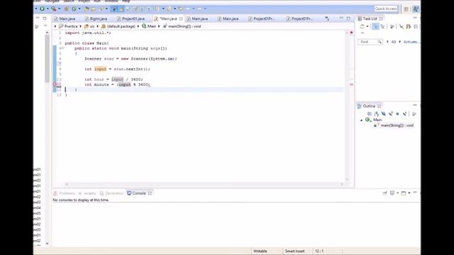 URI Online Judge Solutions in Java - Problem 1019 смотреть онлайн