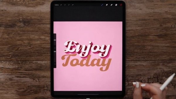 Create 3D Text in PROCREATE // Easy Text Effect Tutorial