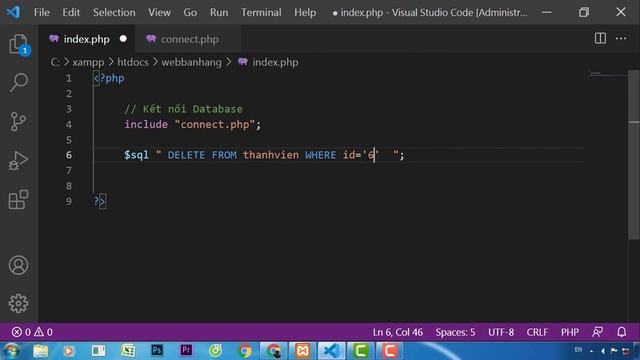 Học PHP Bài 79 - Xoá dữ liệu dữ liệu Mysql смотреть онлайн