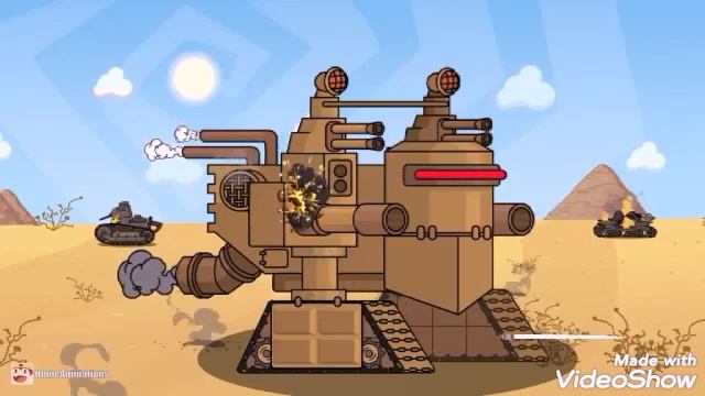 ОН МОНСТР - клип Мультики про танки (HomeAnimations КВ-44М) смотреть онлайн