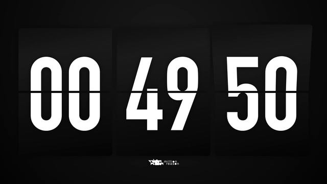 1 Hour 40 Minutes Countdown Timer Flip Clock ✔️ смотреть онлайн