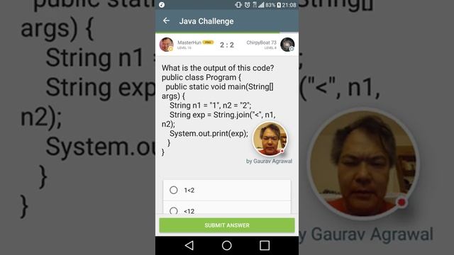 SoloLearn: Java Challenge | Fri., Nov. 8, 2019 смотреть онлайн