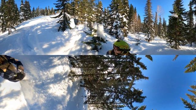 Крути телефоном Gopro 360 Шерегеш декабрь 2019 Сектор Е
