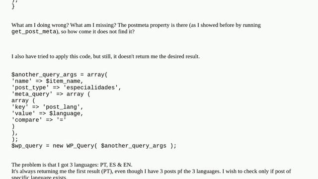 Wordpress: get_post_meta bringing back results, but $wpdb-postmeta doesn't смотреть онлайн