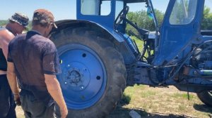 меняем шины мтз 80 с куном