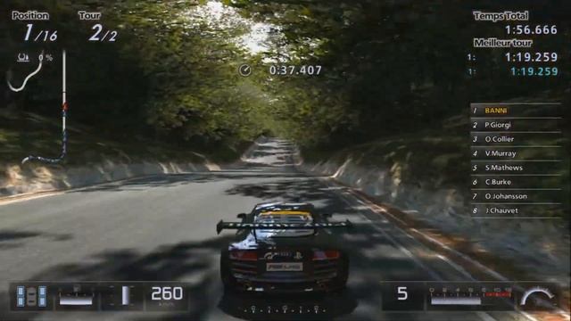 Gran Turismo 5 - Audi R8 LMS (Team PlayStation) '09 (HYBRiD) PS3 Gameplay смотреть онлайн