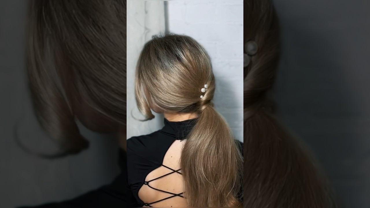 So beautiful hairstyle ✨ #ponytail #hairstyletutorial #hairtransformation смотреть онлайн