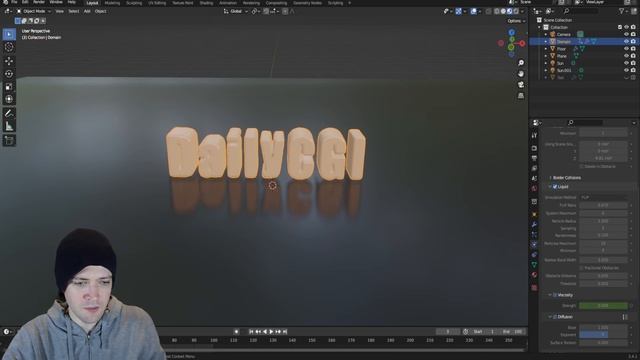 Bouncing Balls, Melting Text, and Chess Pawns in Blender | Daily CGI | Day 22 смотреть онлайн