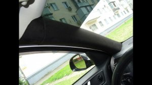 Перетяжка стоек алькантарой, ответы на комментарии.