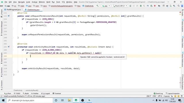 Android Studio Java - [Anonim Chat] Kullanıcıların Resim Göndermesi İçin Gerekli Kodları Yazalım смотреть онлайн