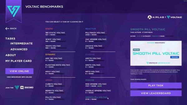 Aimlab добавил Voltaic бенчмарки в приложение