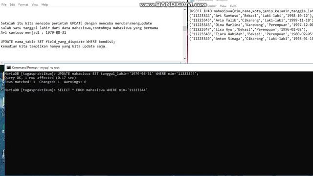 Tutorial SQL Dasar Perintah INSERT,UPDATE,DELETE,SELECT|Lanjutan| смотреть онлайн