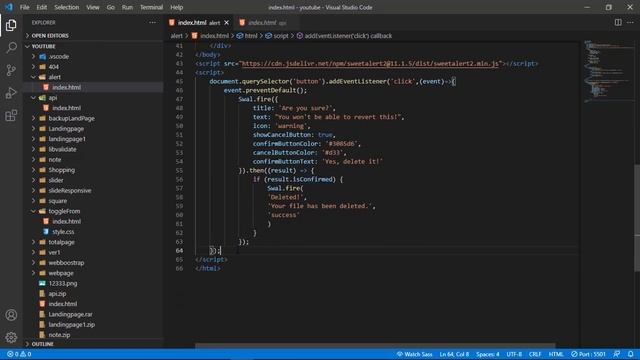 Hướng dẫn sử dụng thư viện sweetAlert2 смотреть онлайн