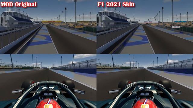 Assetto Corsa Track Mods #189 - campare Original skin with F1 2021 skin - R01 Bahrain смотреть онлайн