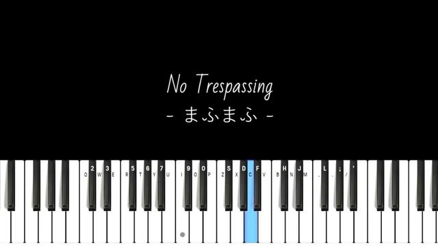 I tried playing a part of [No Trespassing / Mafumafu] using an online piano смотреть онлайн