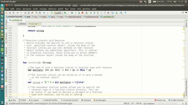 Android Kotlin Tutorial #138 - Lambdas - Function Literals with Receiver смотреть онлайн