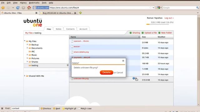 LP516140 - Web interface for ubuntu one shows multiple copies of files after delete смотреть онлайн