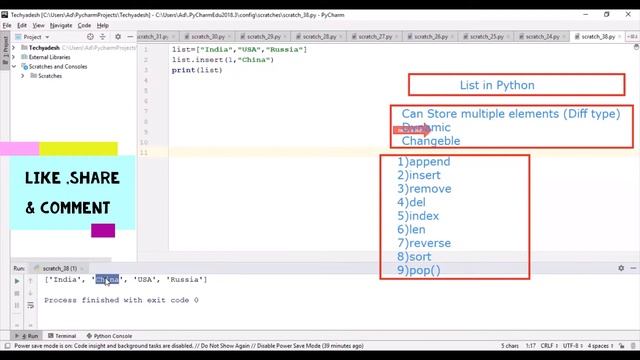 Python 'O' Level class (List & its Functions in Python)-Class 3 смотреть онлайн