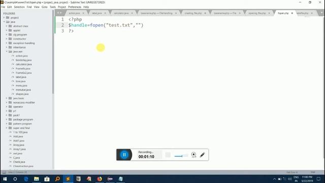 Fopen() function in php смотреть онлайн