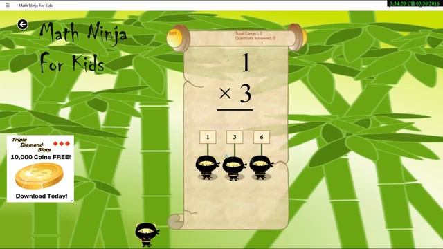 Math Ninja For Kids - Multiplication смотреть онлайн
