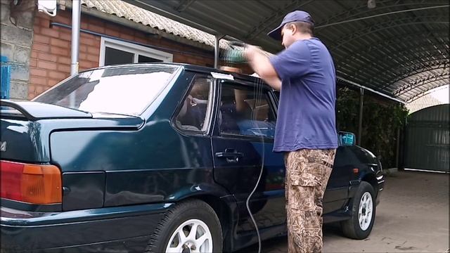 ваз 2115 цунами часть 8 Полировка крыши и капота. смотреть онлайн