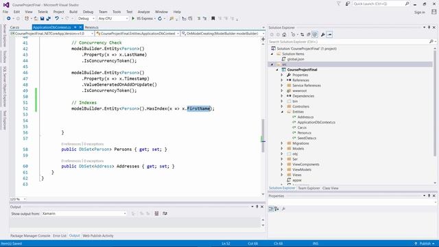 Learning ASP.NET x89 EF Core Indexes смотреть онлайн