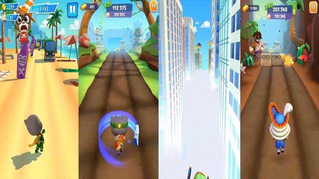 Говорящий Том Погоня Героев Vs Говорящий Том Гонка на Время.Командная Гонка Тома и Бена против Босс