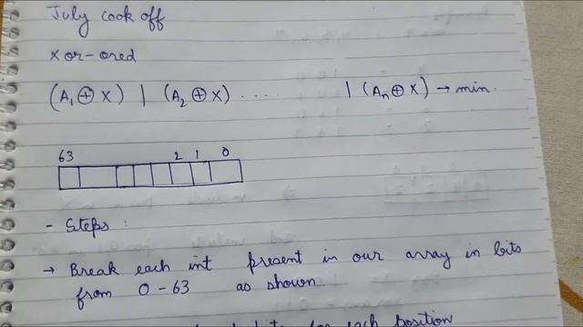Codechef July Cook-Off 2021 | XOR ORED | Solution Approach with example ?? смотреть онлайн